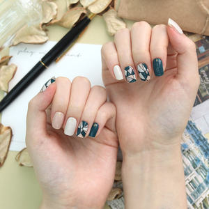 Antique Artful 3D Gel <b>Nail</b> Strips High Quality Salon <b>Nail</b> <b>Stickers</b> Best Selling #45679 Made in Korea - Product Image 4