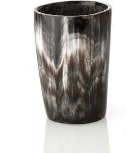 Corne à boire viking en corne de buffle de haute qualité, verre, mug à bière, avec bord en laiton, utilisation de l'eau, prix bas - Product Image 1