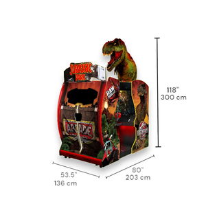 Jeu de course Jurassic Park par Raw Thrills, machine d'arcade 55 HD - Product Image 4