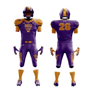 Uniforme de fútbol americano para hombres Jersey y pantalones personalizados Aparejos de alta calidad Sarga Ropa deportiva duradera Entrenamiento de equipos al por mayor - Product Image 1