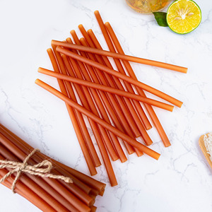 Party catering drinkware accessories eco rice straws competitive price natural drinking straw from factory - Product Image 3