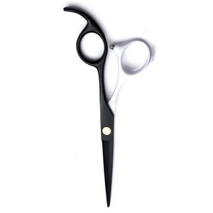 กรรไกรตัดผมสแตนเลสเยอรมันสีขาวและสีดำ - Product Image 5