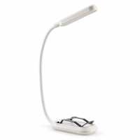 Lampe de lecture LED rechargeable à clip avec batterie 500 mAh, 3 modes de couleur, 5 niveaux de luminosité et col de cygne flexible