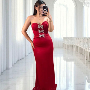 ชุดเดรสทรงเมอร์เมดเข้ารูปสวยหรูสำหรับผู้หญิง สวมใส่ในงานเลี้ยงตอนเย็น - Product Image 1