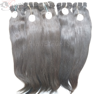 Compre cabello indio de templo crudo estirado simple 100% cabello crudo sin procesar - Product Image 2