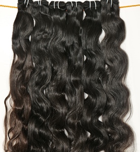 En gros 100% Donneur Indien Vierge Brute Non Transformée Temple Humain Bodywave Weave Bundles Remy Texture Droite Vague D'eau Pas Cher - Product Image 3