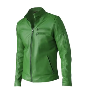 Veste en cuir vintage élégante pour hommes, design classique vintage intemporel, mode de qualité supérieure, parfaite pour les vêtements décontractés et le vélo. - Product Image 1
