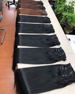 Clip dans les cheveux humains Extension de faisceau de cheveux 100% brut vietnamien Remy naturel vendeur prix de gros - Product Image 5