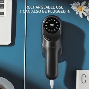 USB Rechargeable LED Fabric Fuzz & Lint <b>Remover</b> Shaver Stainless Steel Blade <b>for</b> Clothing and Sweaters Plastic Material - Product Image 4