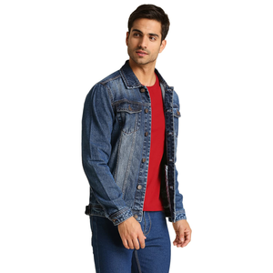 Chaqueta vaquera informal a la moda para hombre al por mayor diseño personalizado talla grande característica invierno tejido calidad exportación Bangladesh - Product Image 5