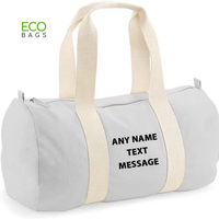 Sac de sport pliable personnalisé en toile tendance avec fermeture éclair pour voyage, grande capacité, vente en gros, fabriqué au Vietnam
