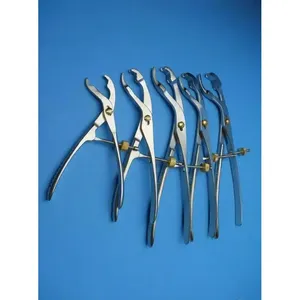 Pinces à os Verbrugge professionnelles, ensemble de 5 pièces, réutilisables, autoclavables, pour chirurgie orthopédique - Product Image 4