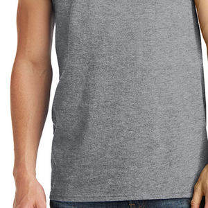 เสื้อกล้ามออกกำลังกายผู้ชายเสื้อออกกำลังกายผ้าคอตตอน100% เสื้อออกกำลังกายแขนกุดผ้าคอตตอนใส่วิ่งเสื้อสำหรับยิมไซส์พิเศษโลโก้ออกแบบได้ตามต้องการ - Product Image 4