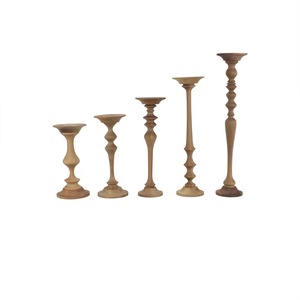 Portavelas Cónico de Madera Hecho a Mano en Oferta, para Decoración de Mesa de Comedor y Fiestas, Disponible en Grandes Cantidades - Product Image 2