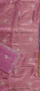 Costumes indiens de créateur modernes non cousus brodés à la main pour femmes pour les fêtes de style traditionnel - Product Image 2