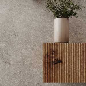 140 cm Composition Bathroom <b>Set</b> with 3 Gold Oak Drawers and Round <b>Mirror</b> Featuring Rota Strap - Product Image 3