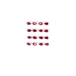 Natural Bangkok Ruby Gemstones AAA Grade Calibrated Pears 3x5mm 4x6mm GIA Certified Faceted Brilliant Cut Oval Trillion <b>Beads</b> - Product Image 2