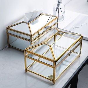 Caja de acero inoxidable para almacenamiento de pañuelos de Hotel niquelada con tapa OEM ODM caja dispensadora de pañuelos de Metal personalizada a la venta - Product Image 2