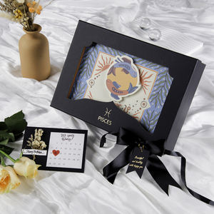 RTS Premium 12 Zodiac Art Paper <b>Gift</b> <b>Box</b> Bio-Degradable Cardboard <b>with</b> <b>Lid</b> and Base for Presenting Handcrafted <b>Gifts</b> - Product Image 3