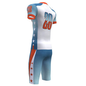 Conjunto de uniformes de equipo de fútbol de moda para hombres, nuevo diseño, uniformes deportivos americanos, camisetas de fútbol sublimadas en blanco - Product Image 3