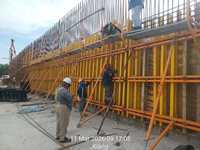 Support latéral en acier de conception européenne CONSO, surface peinte, haute résistance, taille réglable, réutilisable, sécurité de construction pour villa