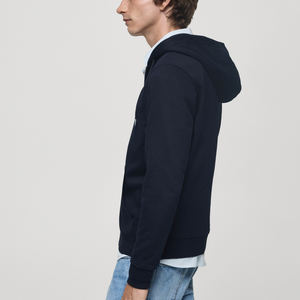 Sweat à capuche surdimensionné en molleton lourd personnalisé pour homme, coton 280 g/m², design à double fermeture éclair coulissante, hiver - Product Image 5