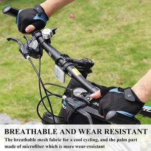 Gants de vélo demi-doigt personnalisé pas cher hommes anti-dérapant gants de cyclisme demi-doigt gants de cycle vente en gros - Product Image 4