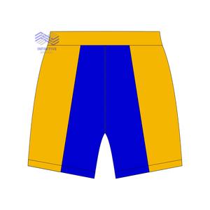 Pantalones cortos unisex azul real y dorado 100% algodón patrón sólido estilo casual de Sigma Gamma Rho - Product Image 2