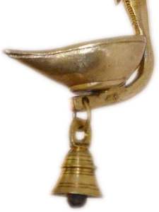 ที่แขวนติดผนังทำจากทองเหลืองลายพระ<span class=keywords><strong>พิฆเนศ</strong></span>สำหรับตกแต่งประตูและผนังพร้อมตะเกียงน้ำมันและอุปกรณ์เสริม - Product Image 4