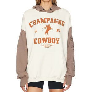 Sudadera con Capucha Larga y Cómoda para Mujer, 100% Algodón, con Estampado HD de Letras en la Parte Delantera, Sudadera de Moda para Invierno, Chaqueta con Logotipo de Marca Estampado - Product Image 1