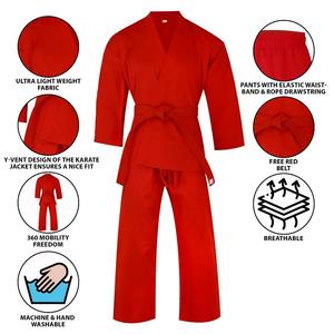 Vêtements d'uniforme de karaté personnalisés unisexe de haute qualité pour l'entraînement, uniformes d'arts martiaux à bas prix, en nylon/coton - Product Image 6