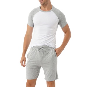 Camiseta y pantalones cortos personalizados de alta calidad para hombre, conjunto de 2 piezas, ropa informal de verano con logotipo impreso, Impresión de logotipo personalizado de BD - Product Image 2