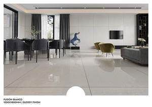 Carreaux de sol muraux en porcelaine brillante 1200x1800 | Carreaux GVT polis grand format 120x180 de qualité supérieure | Qualité d'exportation durable et élégante - Product Image 5