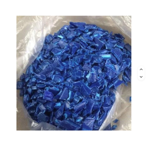 Flocons de PEHD bleus lavés à chaud, qualité industrielle, matière première plastique recyclée - Product Image 2