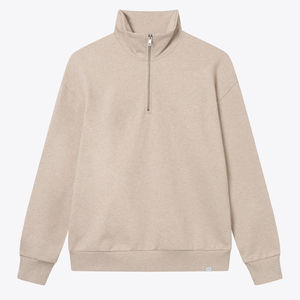 Sudaderas personalizables con cuello de cremallera para hombre Sudadera con capucha de gran tamaño con cuello de cremallera cuarto Impreso Fleece Mezcla de algodón - Product Image 1