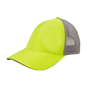 Casquette non structurée de sécurité haute visibilité avec chapeau de baseball en demi-maille chapeau de sport athlétique - Product Image 1