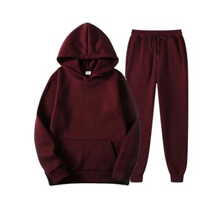 2024 Latest Design Solid Color <b>Men</b> Blank Plus Sizes Hoodies <b>Pullover</b> <b>Men</b> Sports Design Own logo Casual Hoodies with Pant Set - Product Image 5