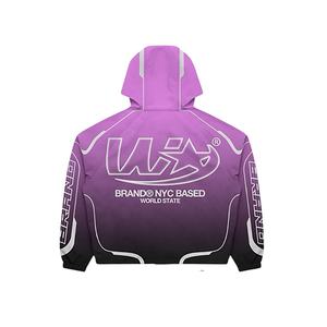 High Quality Vintage Plus Size Hooded Lightweight Printed Unisex Windbreaker Tracksuit 100% Polyester <b>Nylon</b> <b>Fabric</b> Sweatsuit - Product Image 5