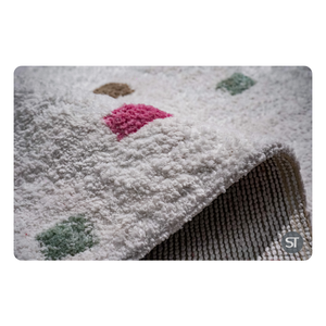 Tapis en coton de haute qualité pour la décoration du sol du salon et de la chambre avec des options de marque personnalisée et de marque privée - Product Image 5