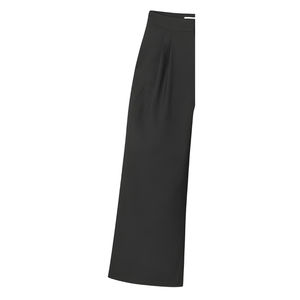 Pantalon en toile uni pour femme, taille mi-haute, coupe droite, longueur entière, coupe régulière, respirant, séchage rapide, avec cordon de serrage - Product Image 3
