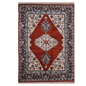 Alfombras Oushak de lana anudadas a mano de primera calidad, alfombras suaves hechas a mano de estilo moderno con mechones antideslizantes ecológicas de calidad de exportación - Product Image 1