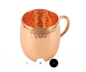 Tasses à mule de Moscou en cuivre pur les plus vendues 16 oz Surface martelée faite à la main - Product Image 6