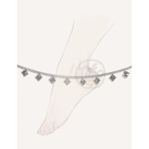 CUCOCUCA YFB A025 P Tobillera de acero inoxidable plateada, tamaño ajustable, para verano/primavera, apta para uso diario, envío en 48 horas en la UE - Product Image 1