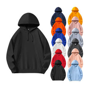 Sudadera con capucha teñida lisa de otoño transpirable ecológica con estampado personalizado de alta calidad, ropa de calle, diseño de bolsillo personalizable Unisex para hombre - Product Image 1