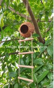 Casa de pájaro de cáscara de coco 100%, con escalera, Nido de Pájaro, de Eco2go, Vietnam - Product Image 6