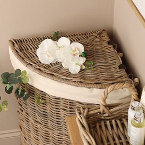Rattan Wicker <b>Corner</b> Laundry <b>Basket</b> Handmade Storage <b>Baskets</b> Natural Rattan Modern Multifunction Made in Viet Nam - Product Image 6