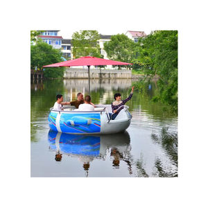 เรือบาร์บีคิวไฟฟ้าแบบเป่าลมทรงโดนัท คุณภาพสูง เกรด A ทำจากไม้ลอยน้ำ รับน้ำหนักได้สูงสุด <100 กก. สำหรับใช้งานเชิงพาณิชย์ในทะเลและทะเลสาบ - Product Image 1