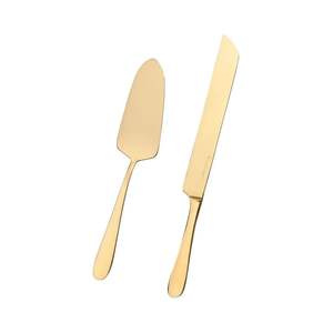 Juego de Servidores de Pastel de Acero Inoxidable de Estilo Clásico con Mango de Diseño para Cortar Pasteles y Servir en el Hogar - Product Image 1