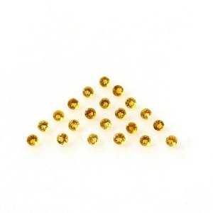 2.5mm Citrine Naturelle Coupe Ronde Calibrée Pierre Précieuse Citrine Facettes Pierre Libre pour la Fabrication de Bijoux Au Prix Fabricant En Vrac - Product Image 2