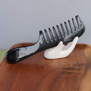 Peine para Cabello de Cuerno de Búfalo y Peine de Cuerno de Buey de Calidad Especial para Salón de Masajes, Precio al por Mayor, Hecho en India - Product Image 2